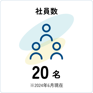 社員数:20名（2024年6月期）